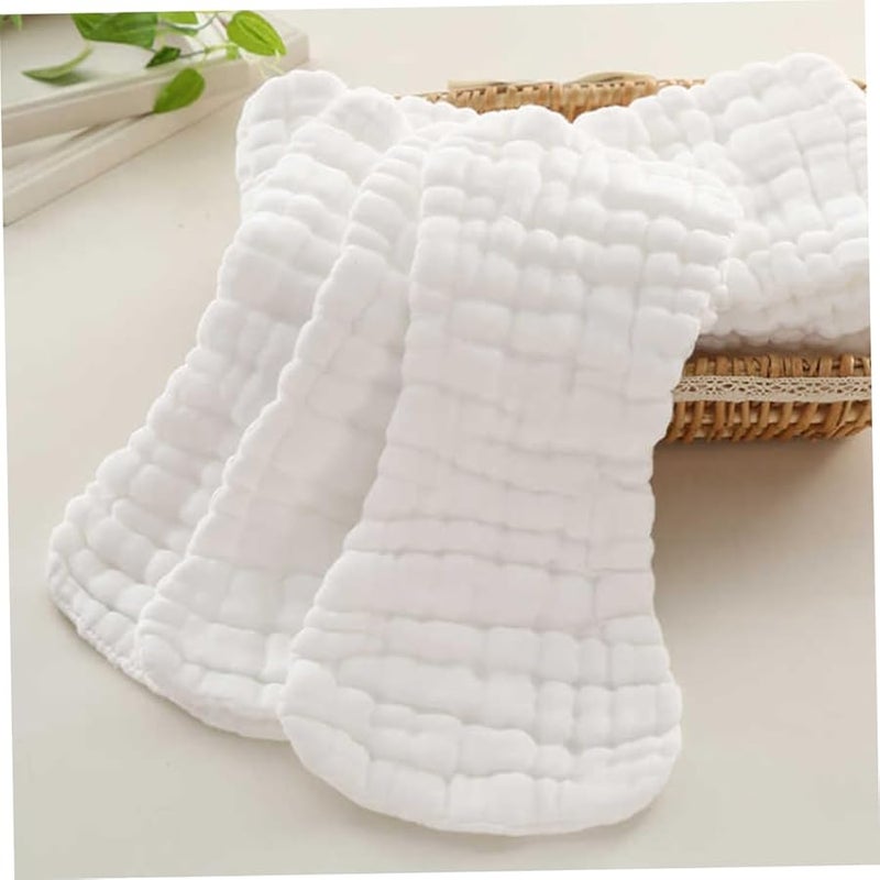 5 قطع من حفاضات الشاش القطنية القابلة لإعادة الاستخدام قابلة للغسيل وماصة ومقاومة للتسرب للأطفال حديثي الولدة أولاد وبنات - Image 3